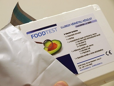 FOODTEST - a mintát futár szállítja el hozzánk